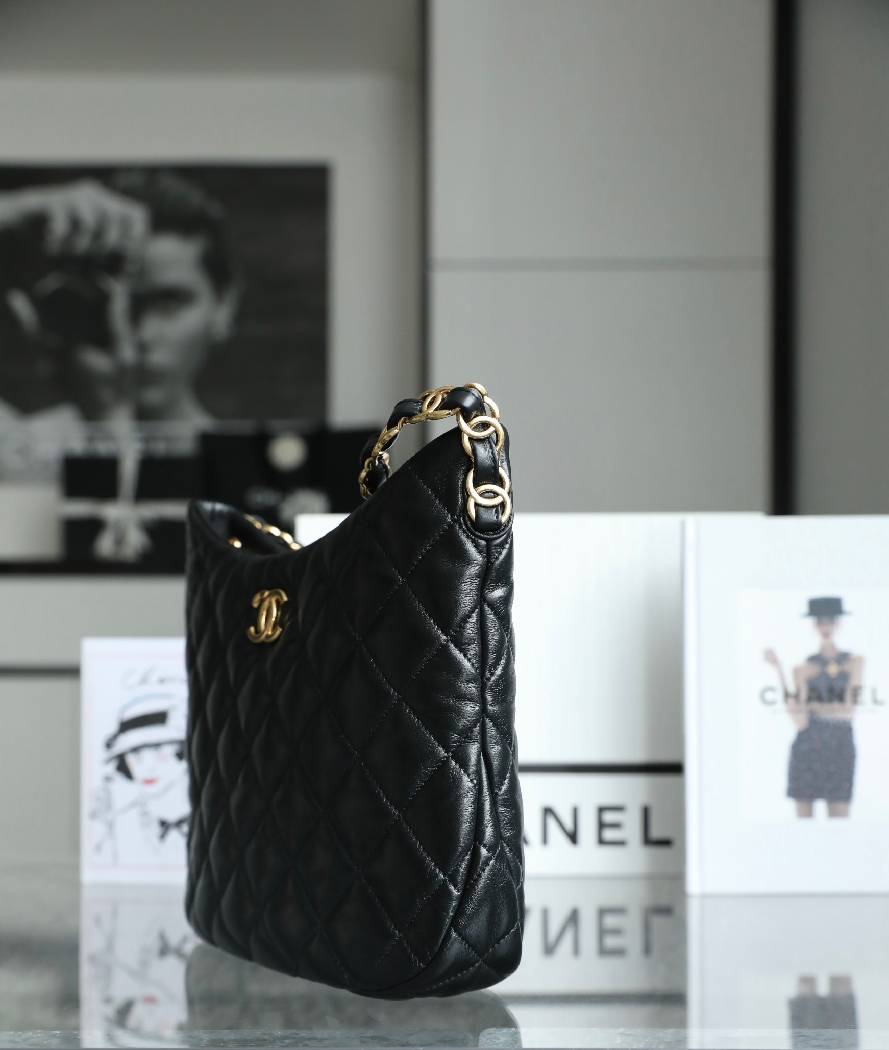 Ch**el large Hobo bag