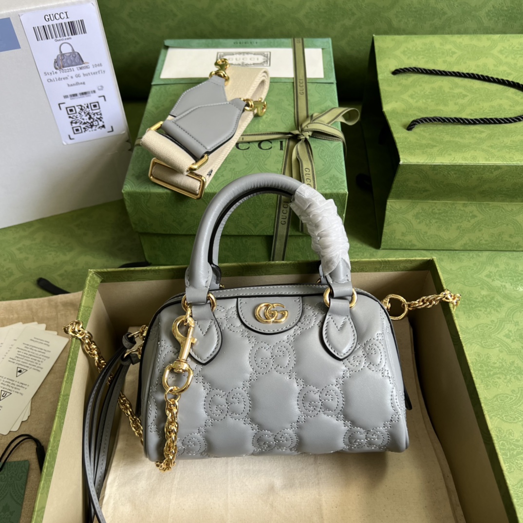 GG Matelassé leather mini bag