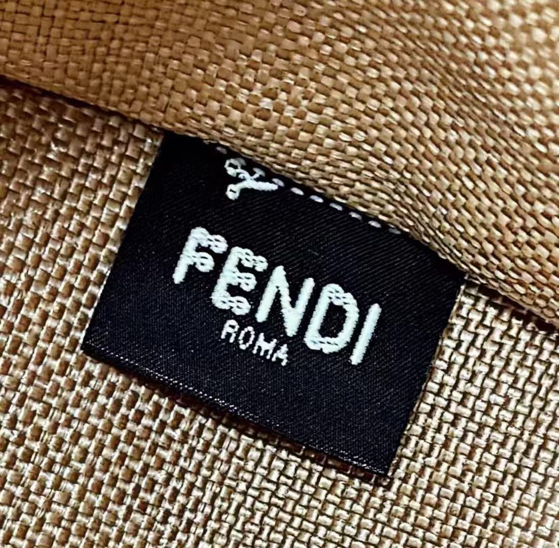 F**di Sunshine Raffia Tote