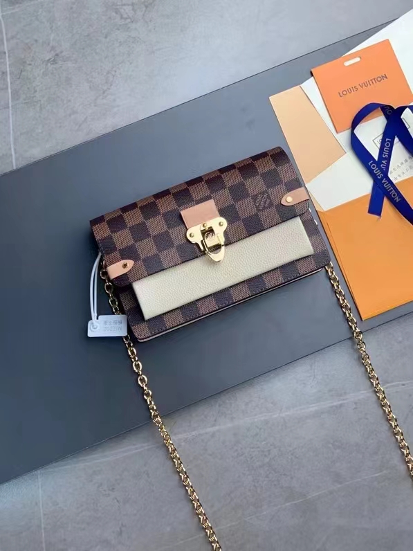 Vavin Chain Wallet NM Damier with Leather