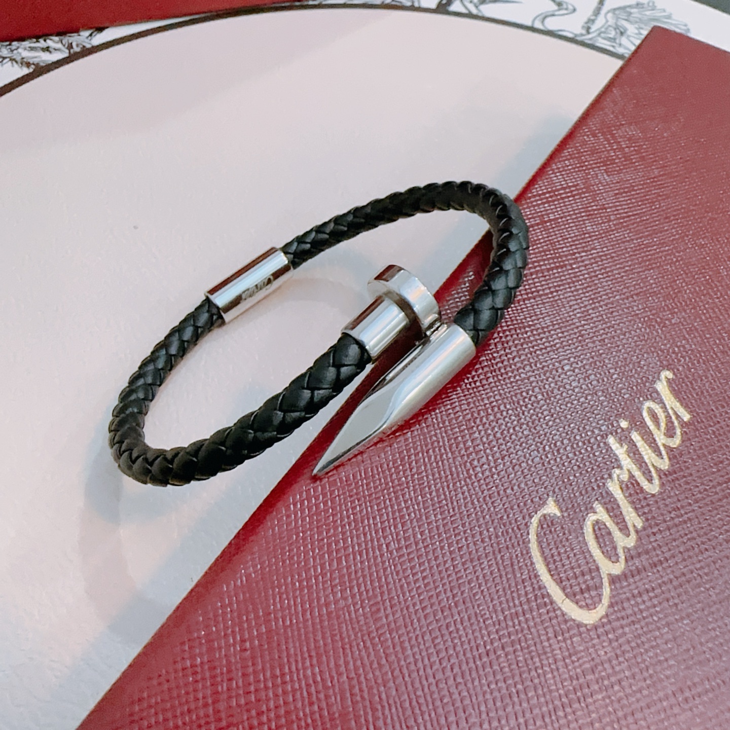 Ca*t1er Stainless Steel Nail Bracelet