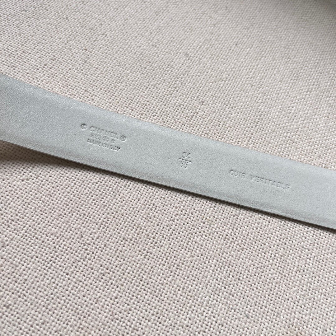 Ch**el CC logo leather belt