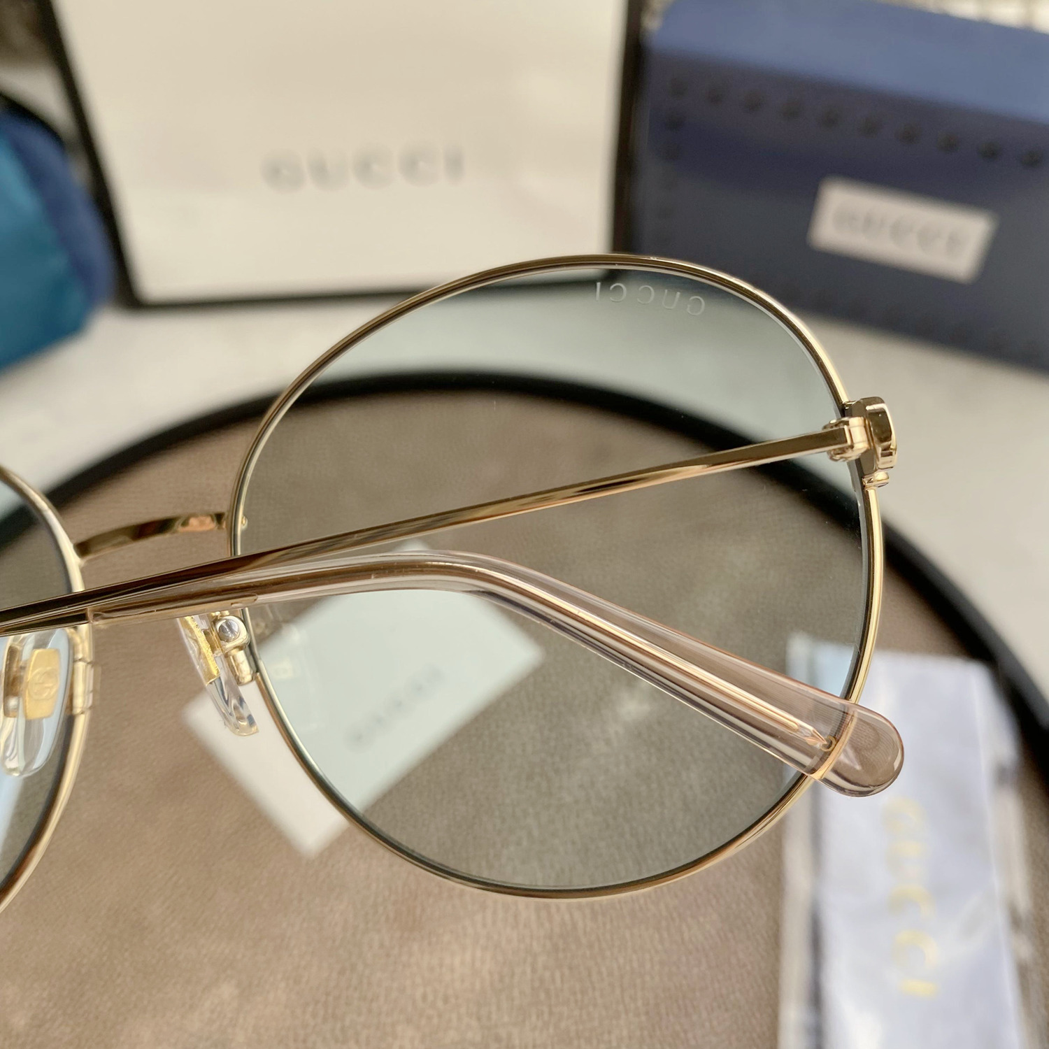 GG1336O Gold Oval Stainless Steel Frame