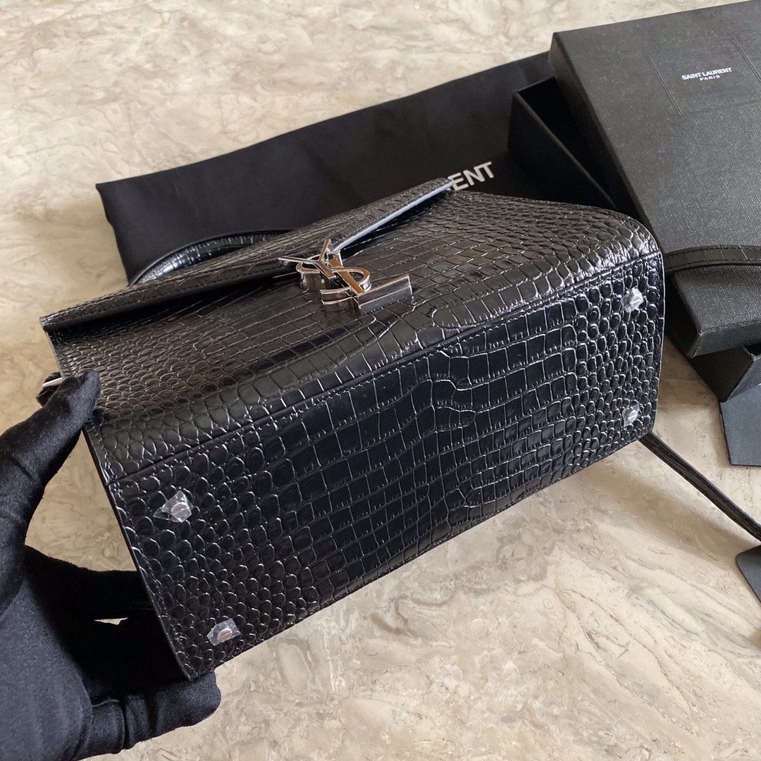 CASSANDRA MONOGRAM CLASP BAG IN MATTE PYTHON