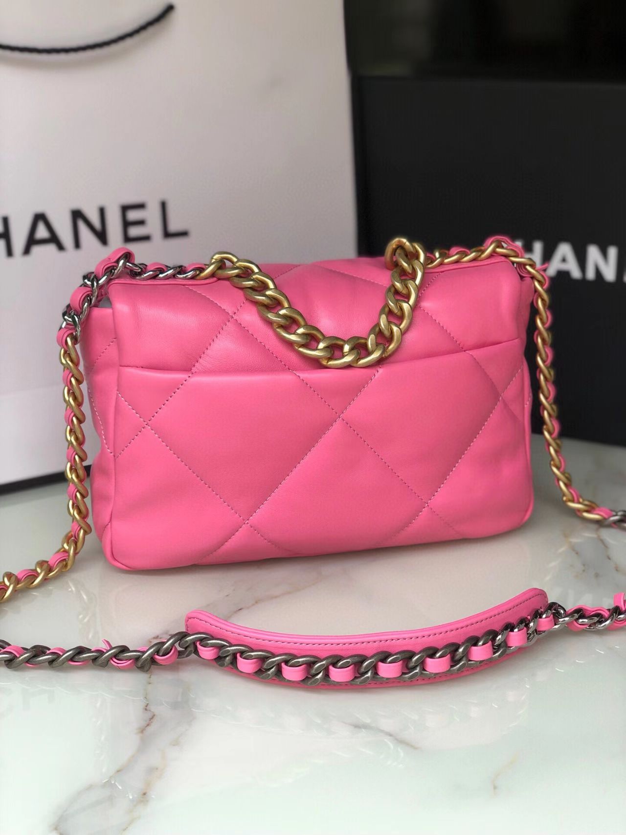 Pink Ch**el Flap bag