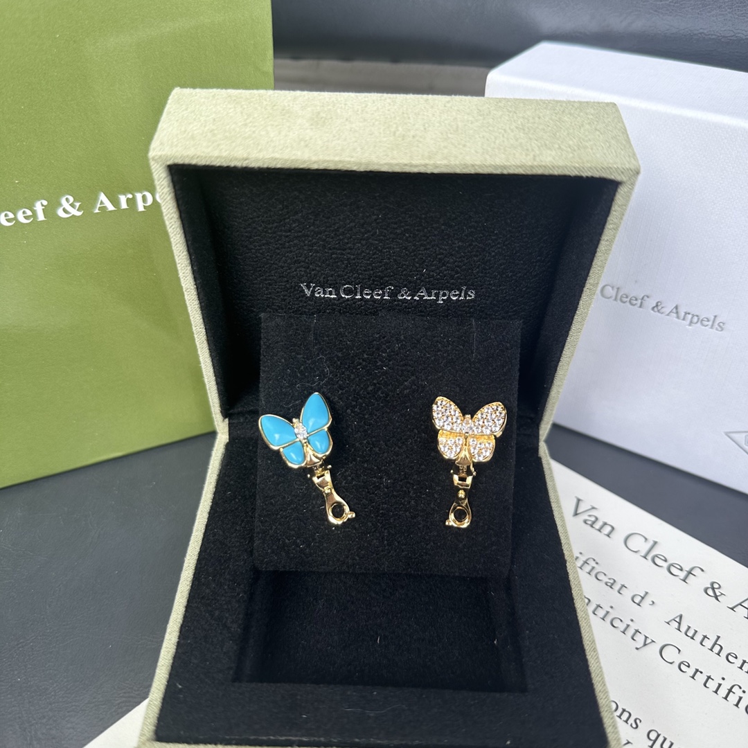 V*n Cl**f & Arpels Butterfly Earrings