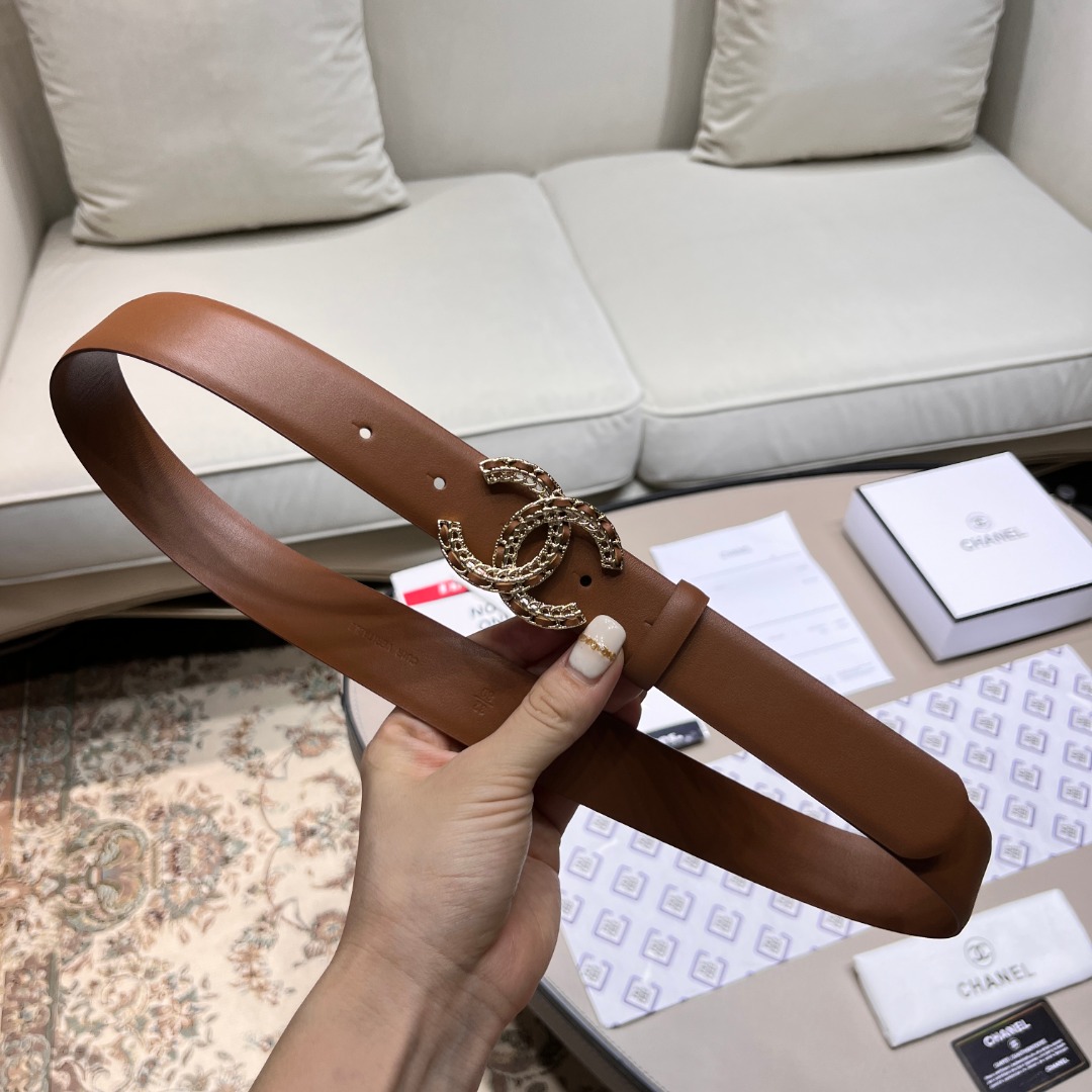 Ch**el leather belt