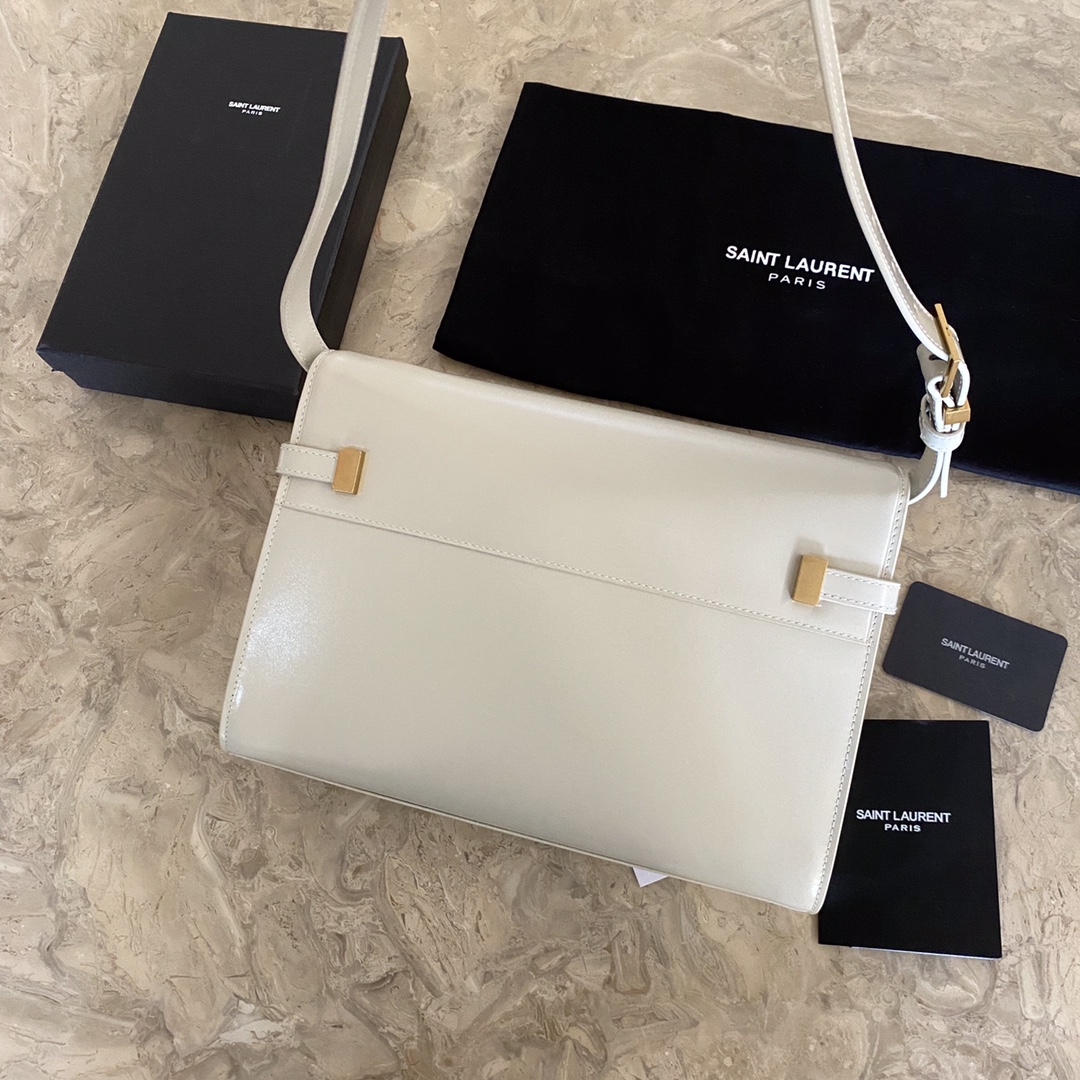 MANHATTAN MEDIUM SHOPPING BAG IN BOX Sa1nt Lau*nt LEATHER
