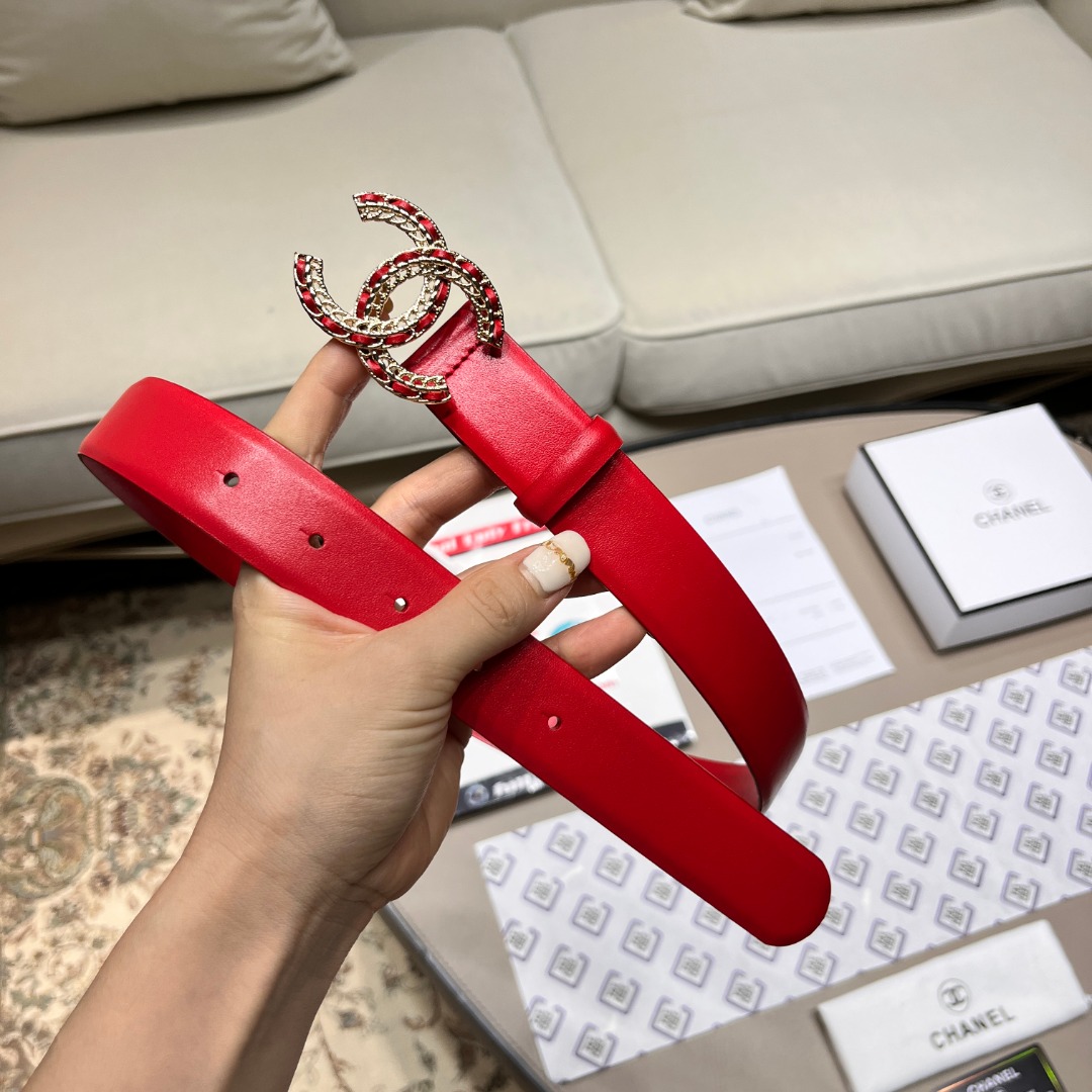 Ch**el leather belt