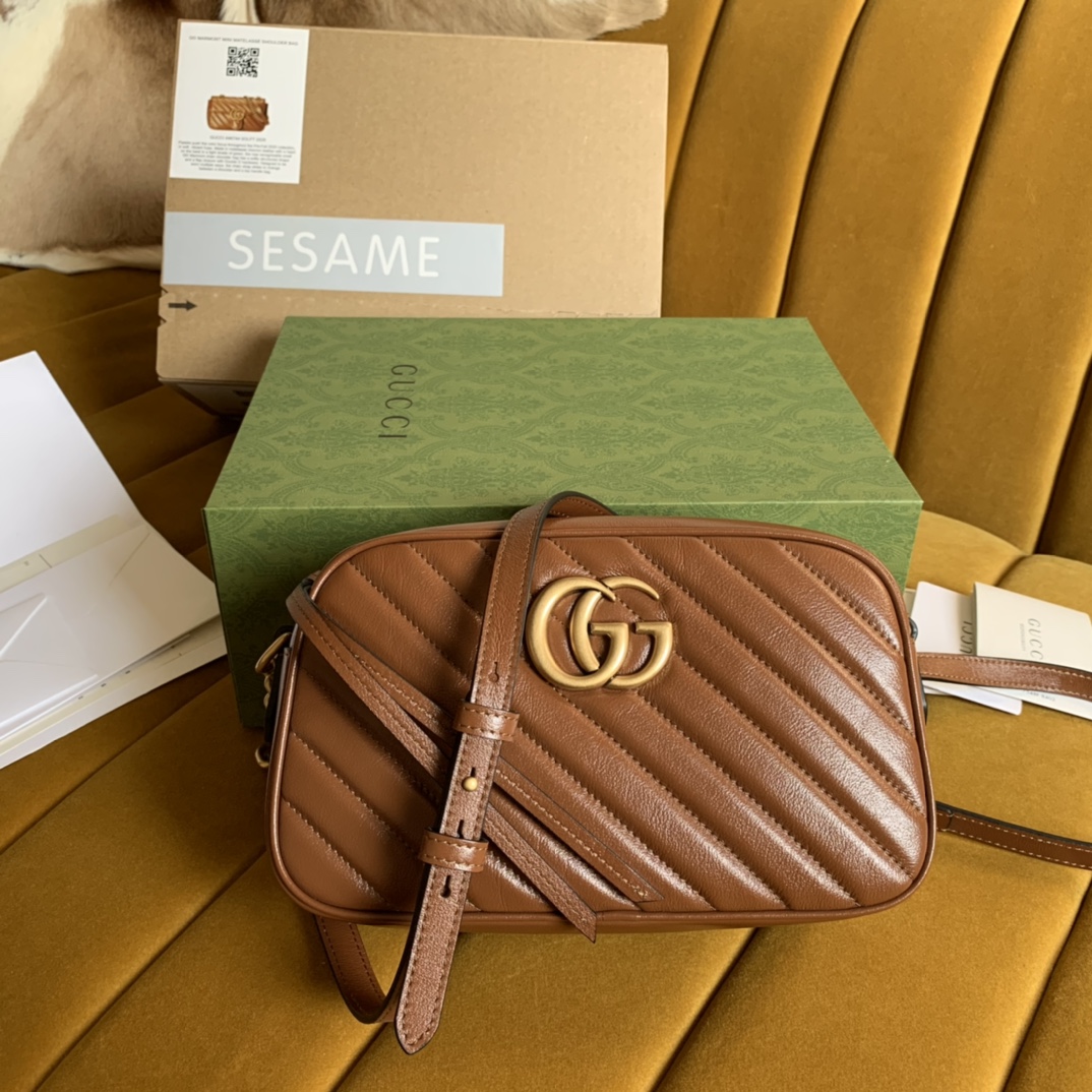 GG Marmont small matelassé shoulder bag
