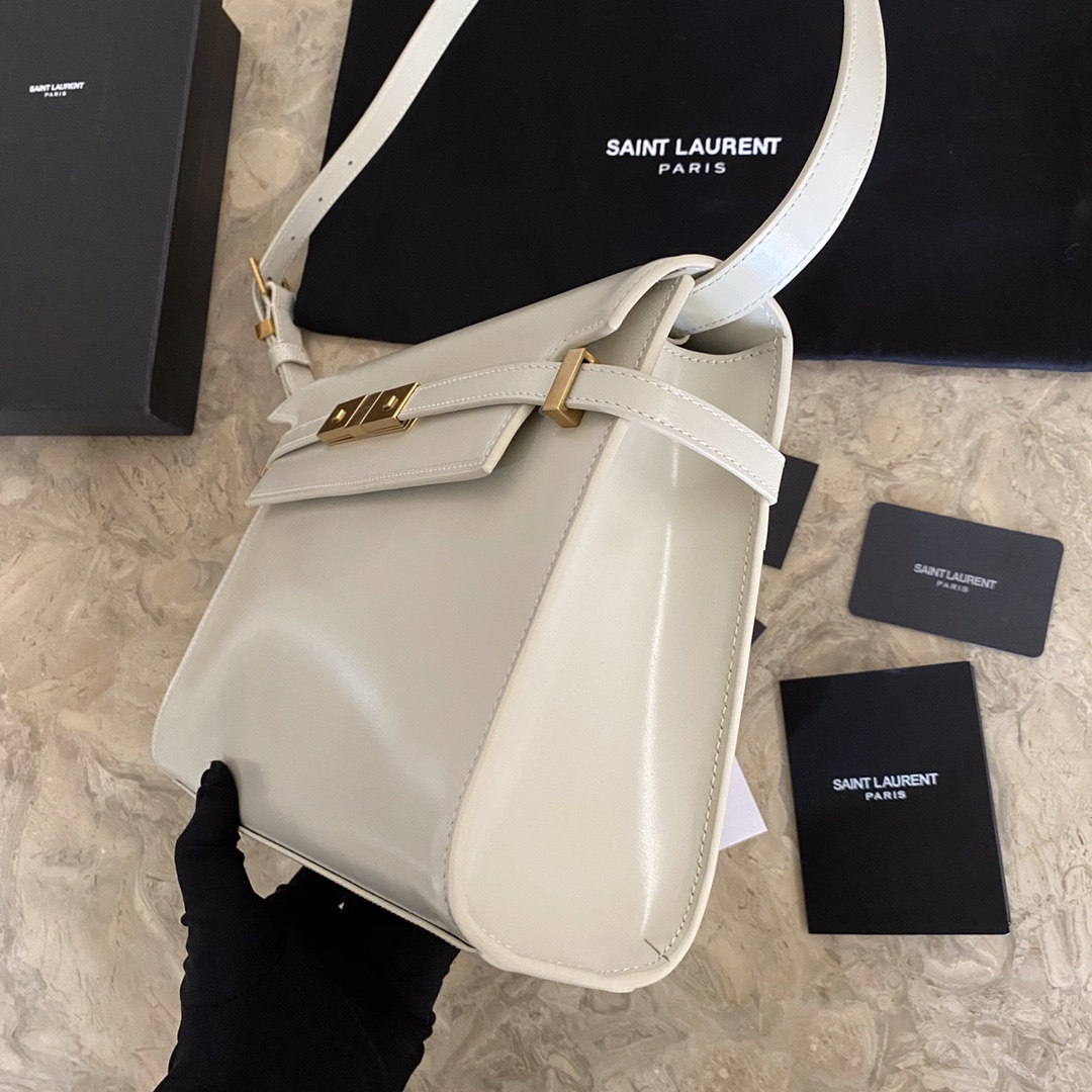 MANHATTAN MEDIUM SHOPPING BAG IN BOX Sa1nt Lau*nt LEATHER