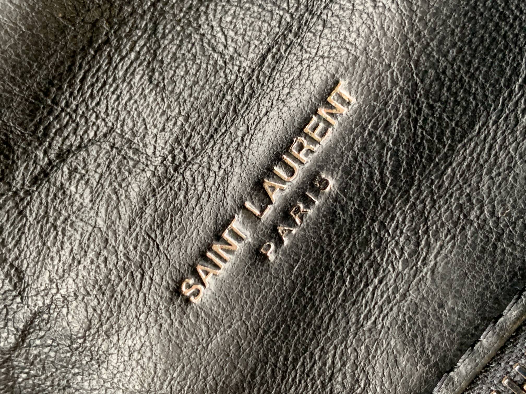 puffer medium chain bag in De*1m and smooth leather
