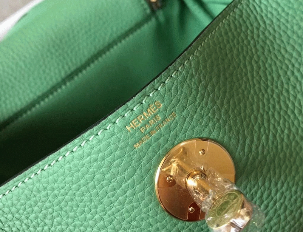 Knockoff H**me5 Lindy Mini handbag in vert criquet color