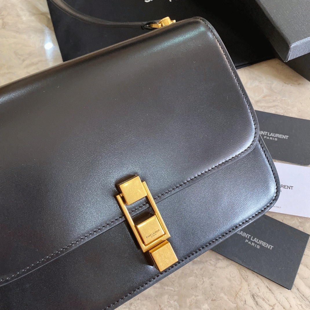 Replica Sa1nt Lau*nt Le Carre Satchel Bag Black