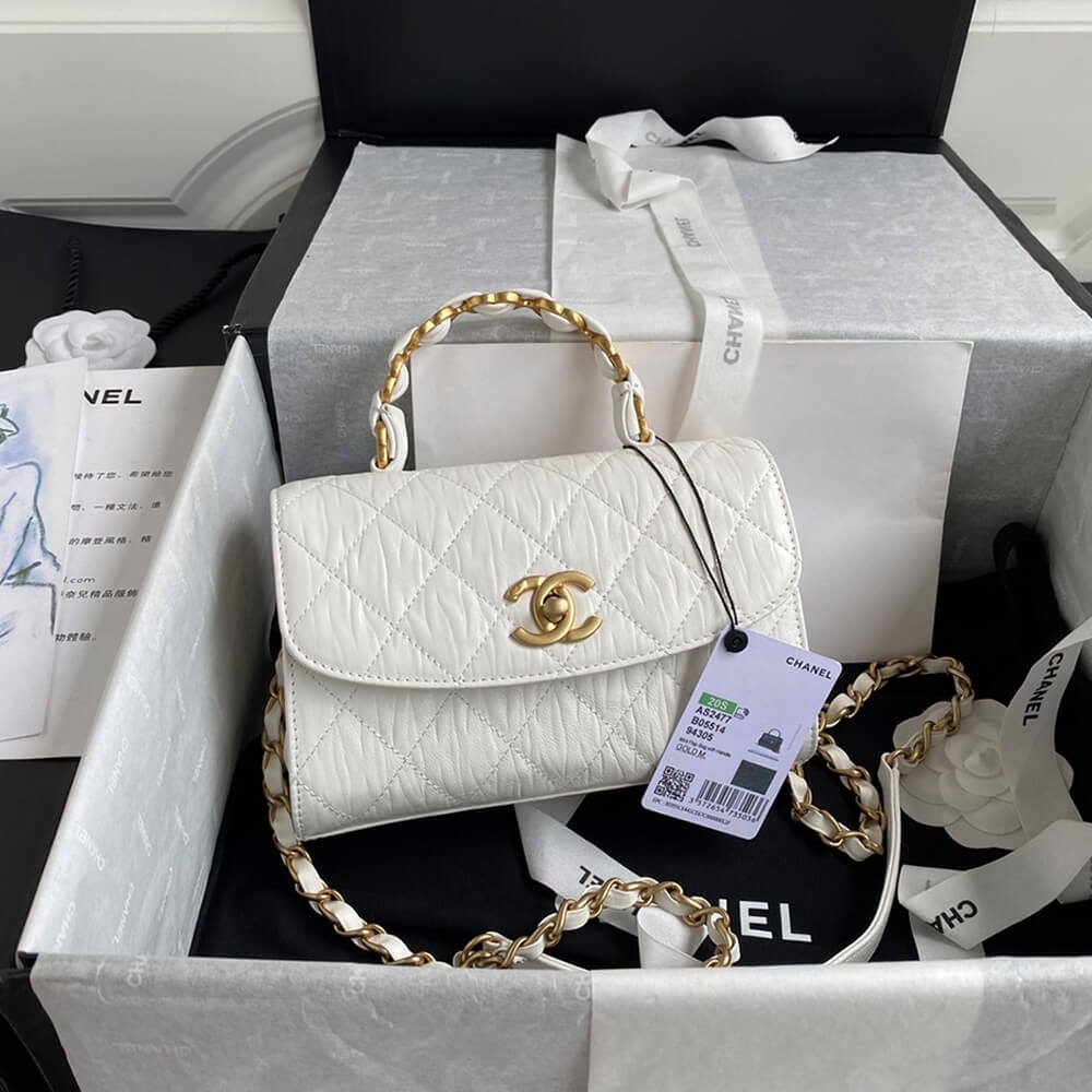 Ch**el Mini Flap Bag with Top Handle