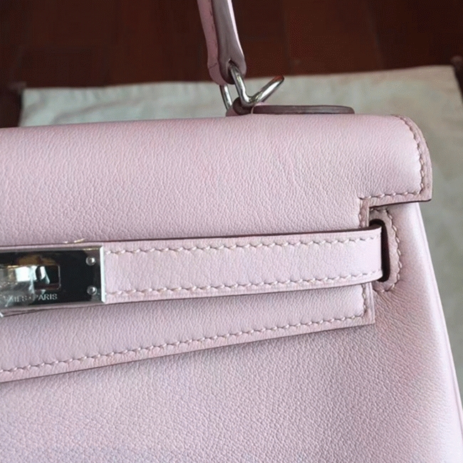 Rose Dragee Swift Replica H**me5 Kelly 25cm Graceful Bag
