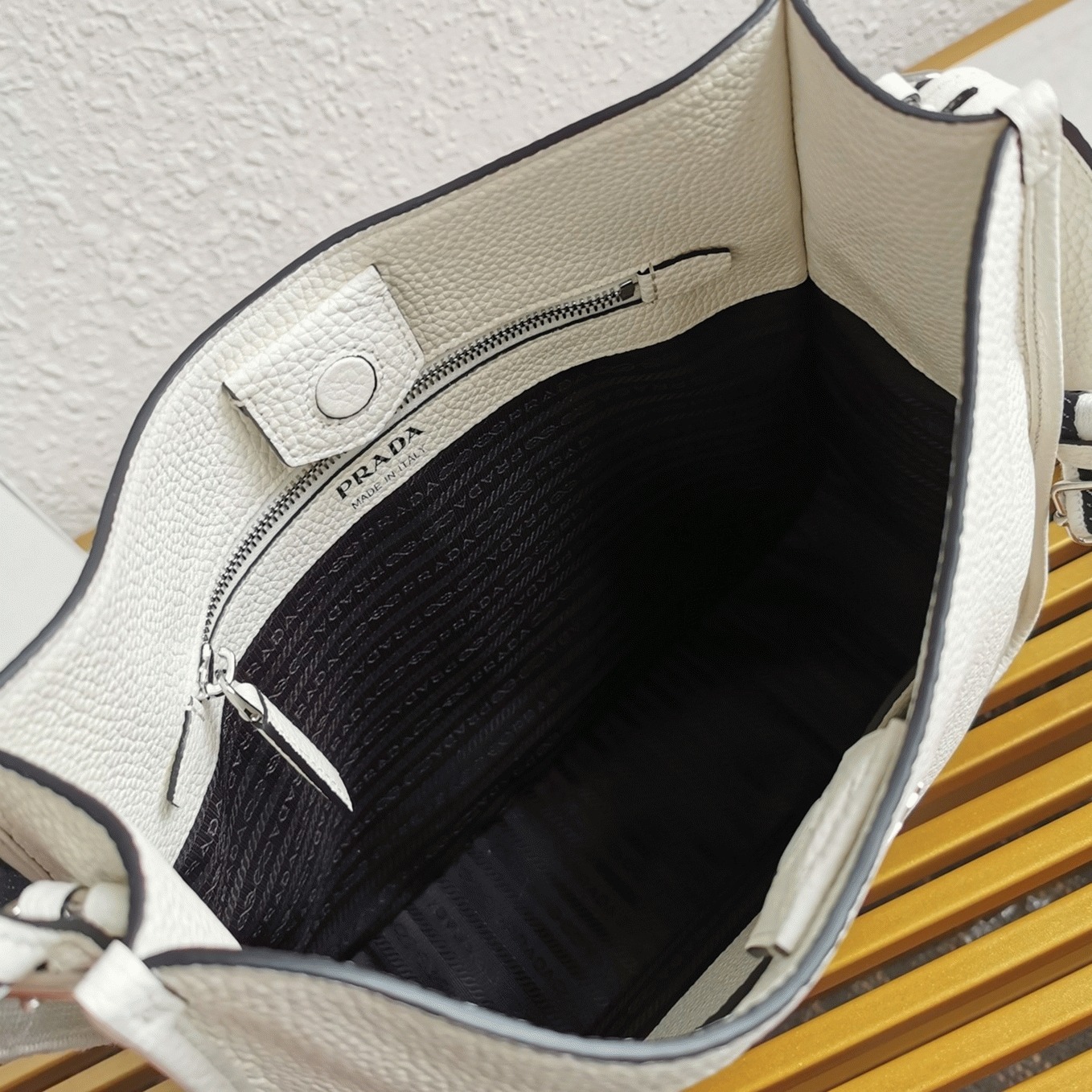 Pra*a Hobo Bag Knockoff in White