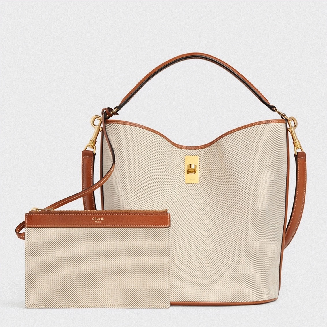 Top Quality Replica Ce1i*e Bucket 16 Bag In Textile and Calfskin