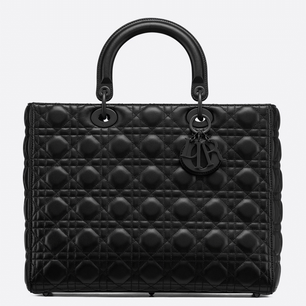 D10r Lady D10r Large Bag Knockoff in Black