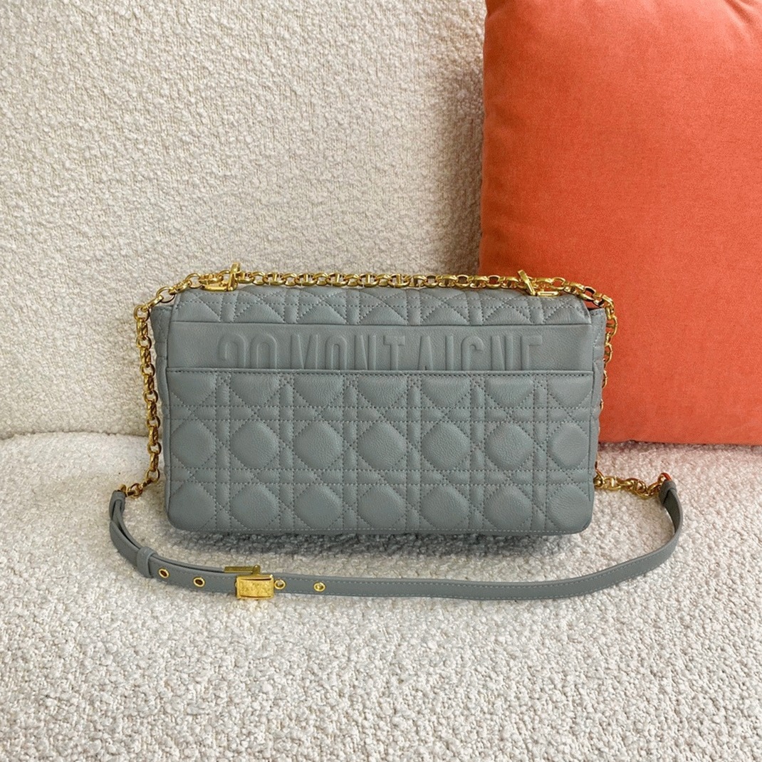 D10r Caro Large Bag Knockoff in Grey