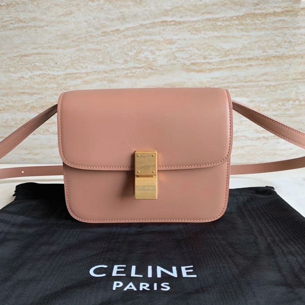 Top Quality Replica Ce1i*e Classic Box Teen Bag In Antique Rose