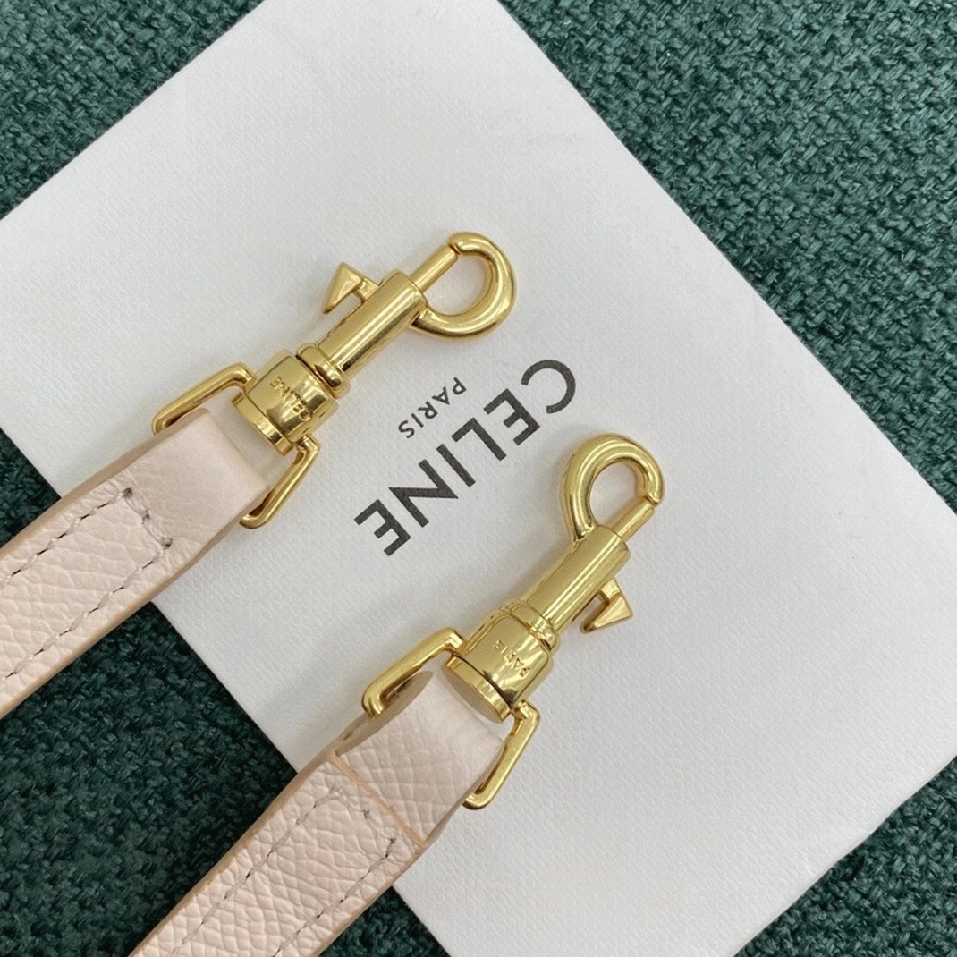 Ce1i*e Belt Nano Bag Faux in Pale Pink