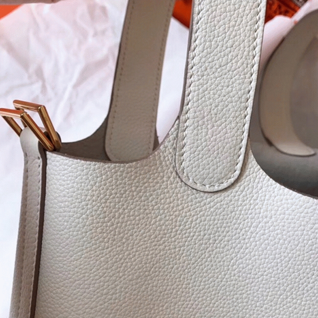 White luxury replica H**me5 Picotin Lock 22cm handbag