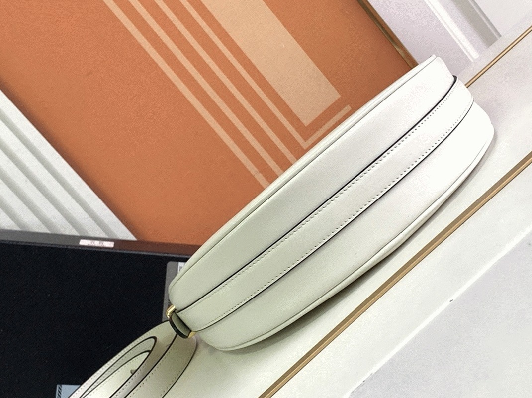 White Pra*a Arque Shoulder Bag Knockoff