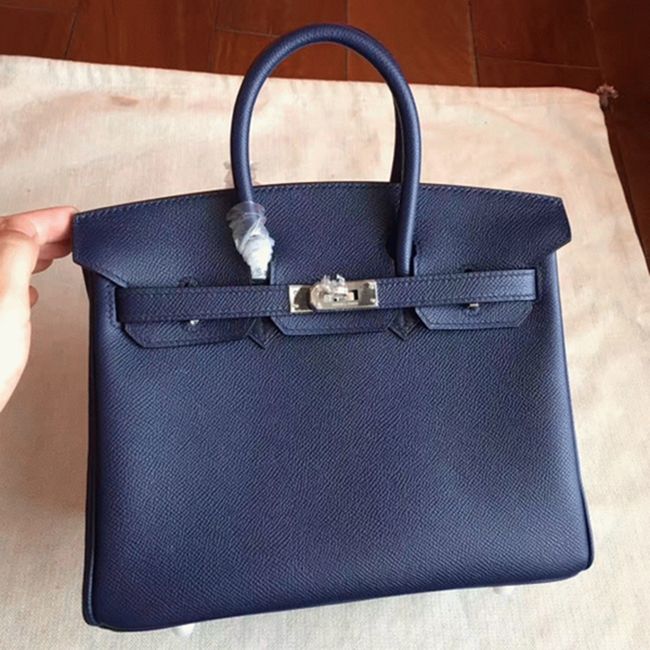 AAA Replica H**me5 Birkin 25cm in Sapphire Blue