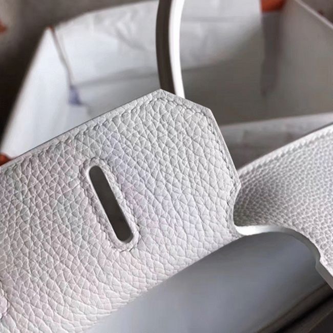 High Quality White H**me5 Birkin 30cm Replica Purse