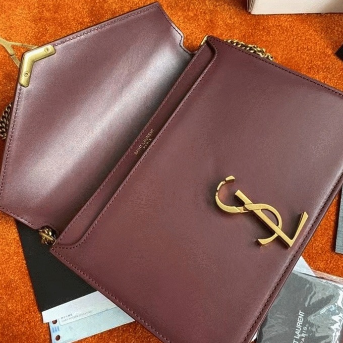 Fake Sa1nt Lau*nt Cassandra Medium Chain Bag Bordeaux