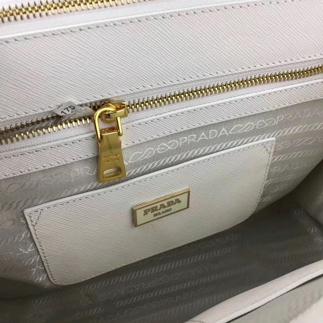 White Pra*a Galleria Large Bag Top Quality