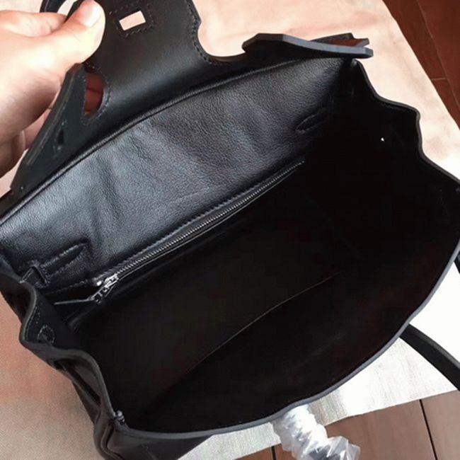 Black Imitation Luxury H**me5 Birkin 30cm Purse