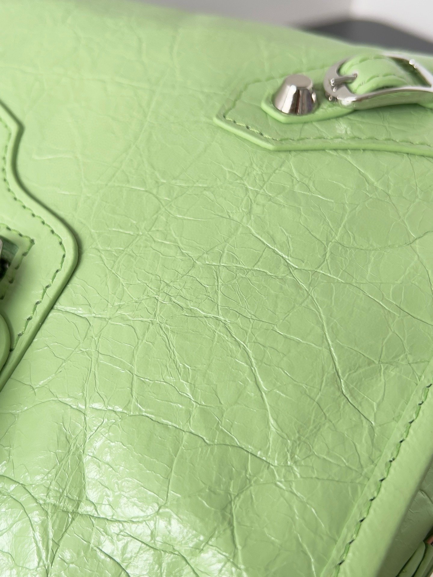 Knockoff Ba1en*iaga Le City Small Bag Green Arena Lambskin