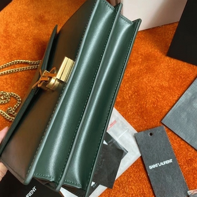 Replica Sa1nt Lau*nt Cassandra Medium Chain Bag Green