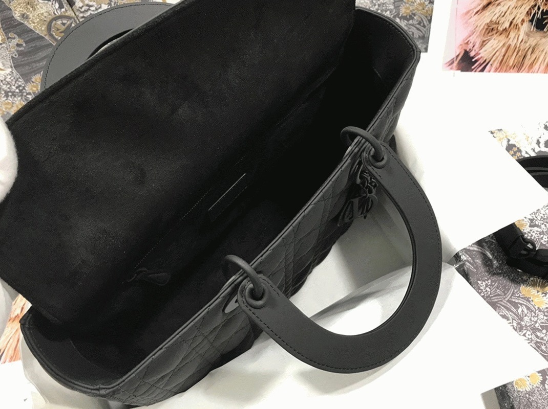 D10r Lady D10r Large Bag Knockoff in Black