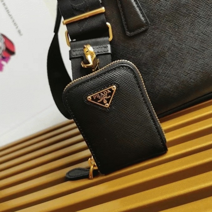 Black Pra*a Galleria Mini Bag Best Replica