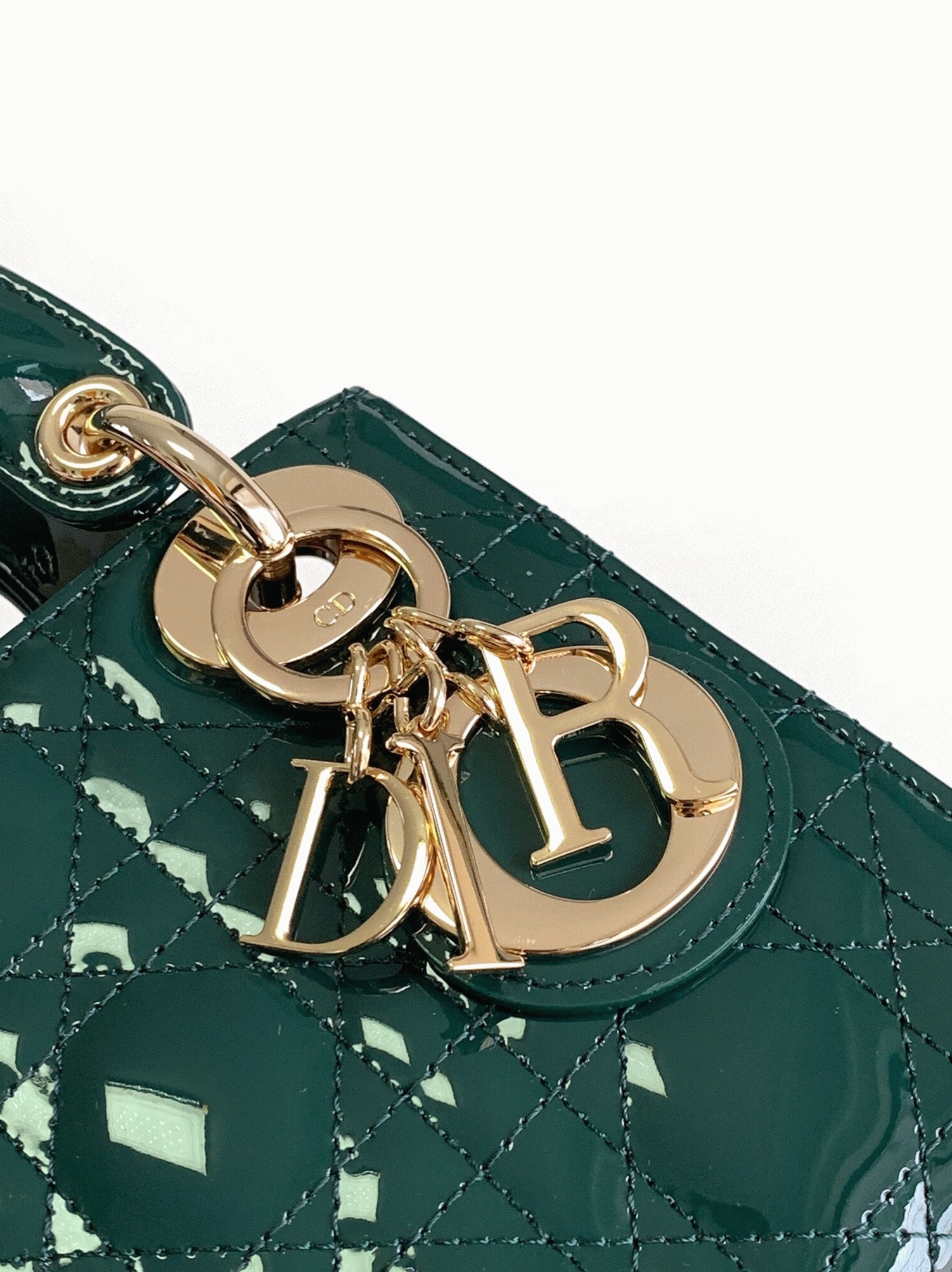 D10r Lady D10r Mini Chain Bag Fake with Chain in Green