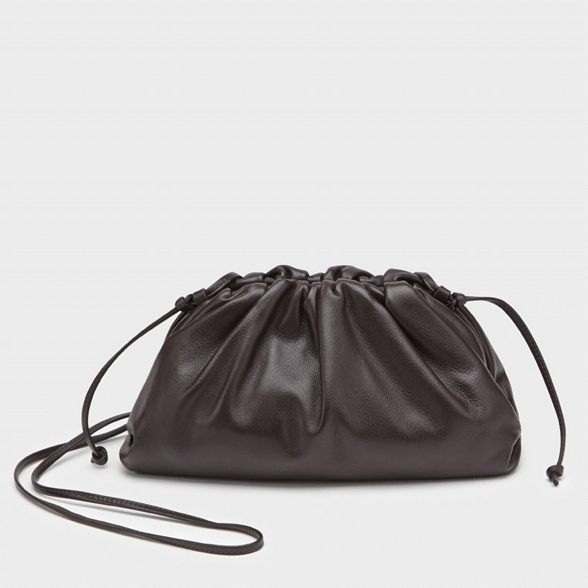 Knockoff B0tt*ga Ven*ta Mini Pouch with Strap Fondant