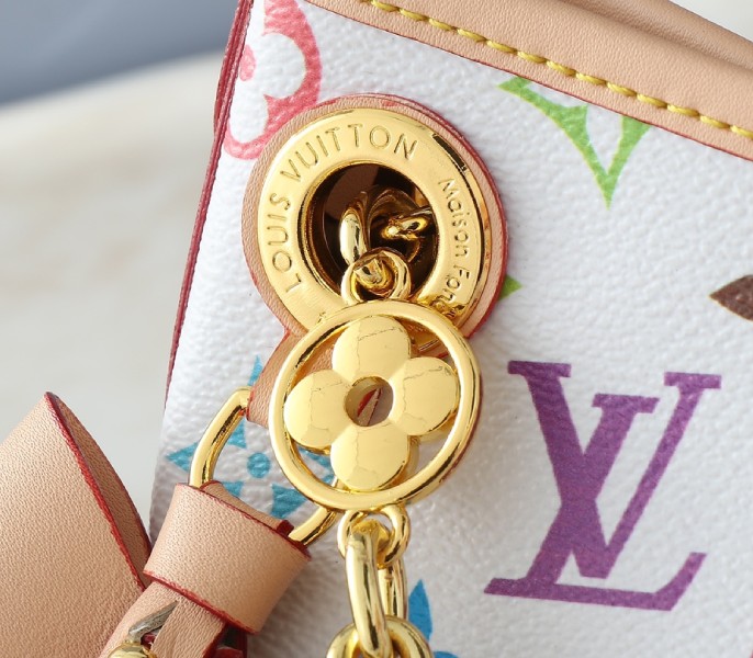LV X TM Multicolored CarryAll BB In White