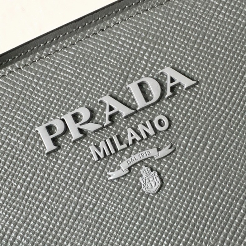 Pra*a Monochrome Small Bag Fake in Grey