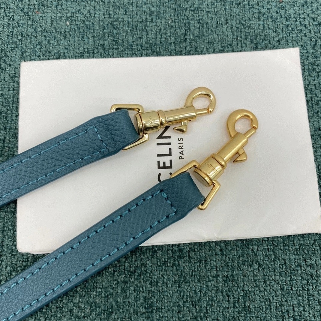 Ce1i*e Belt Nano Bag Imitation in Prussian Blue