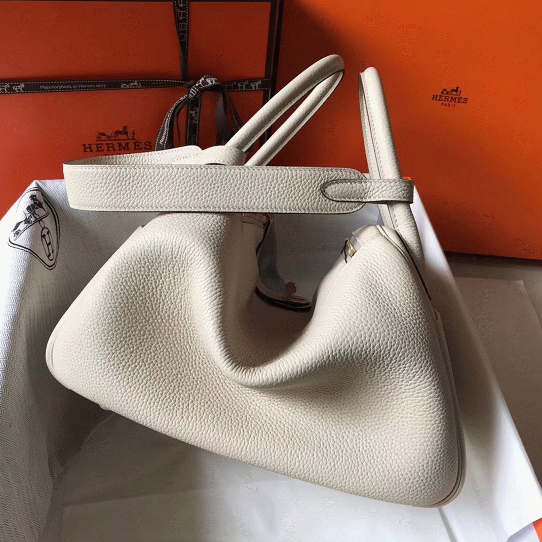 Fake H**me5 Lindy 30cm bag in beton color