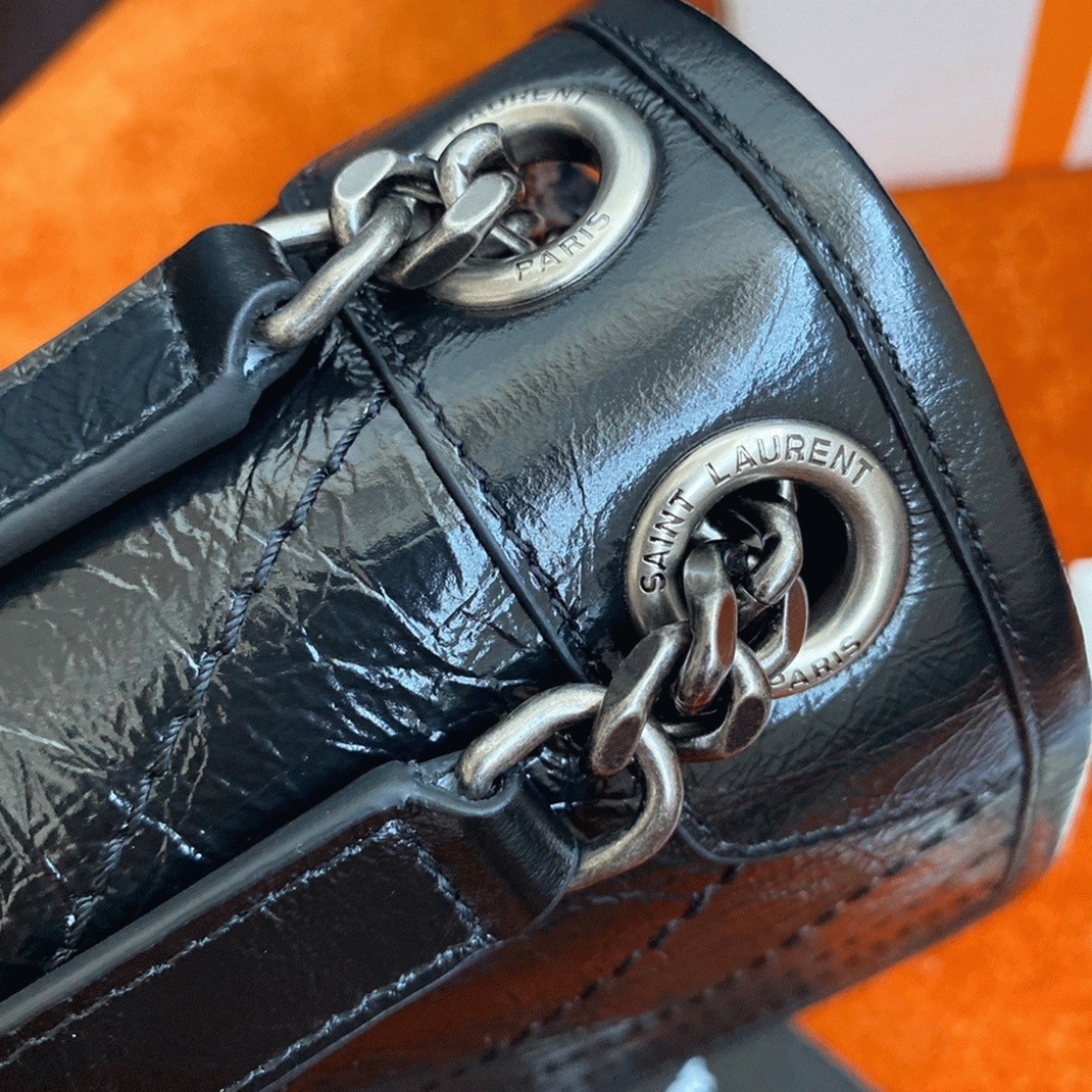 Replica Sa1nt Lau*nt Niki Medium Chain Bag Black