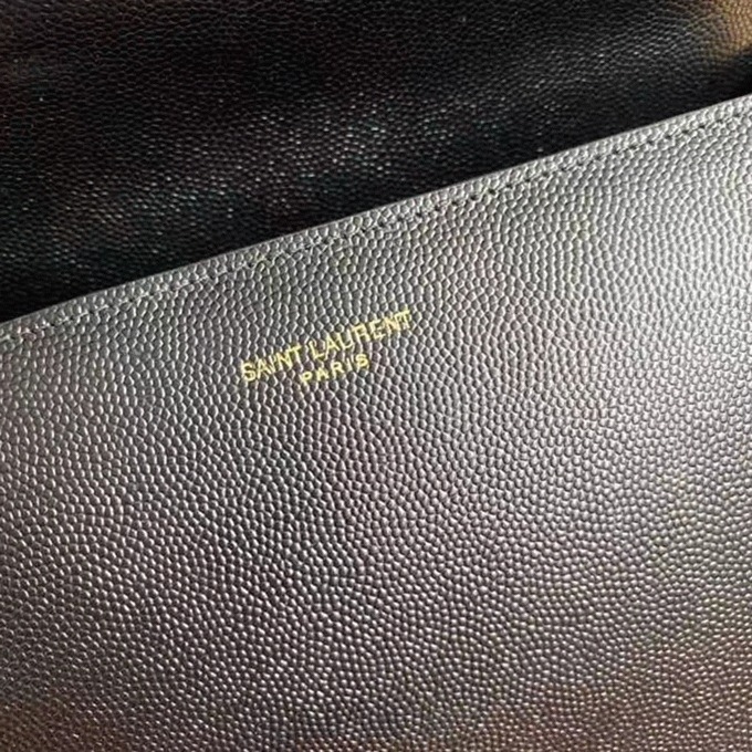 Fake Sa1nt Lau*nt Cassandra Medium Bag Black