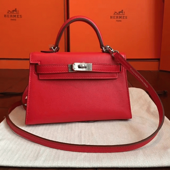 Red Swift Replica H**me5 Kelly 20cm Classic Handbag