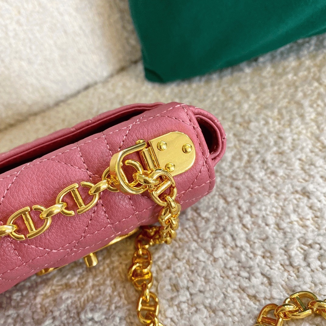 D10r Caro Micro Bag Fake in Pink