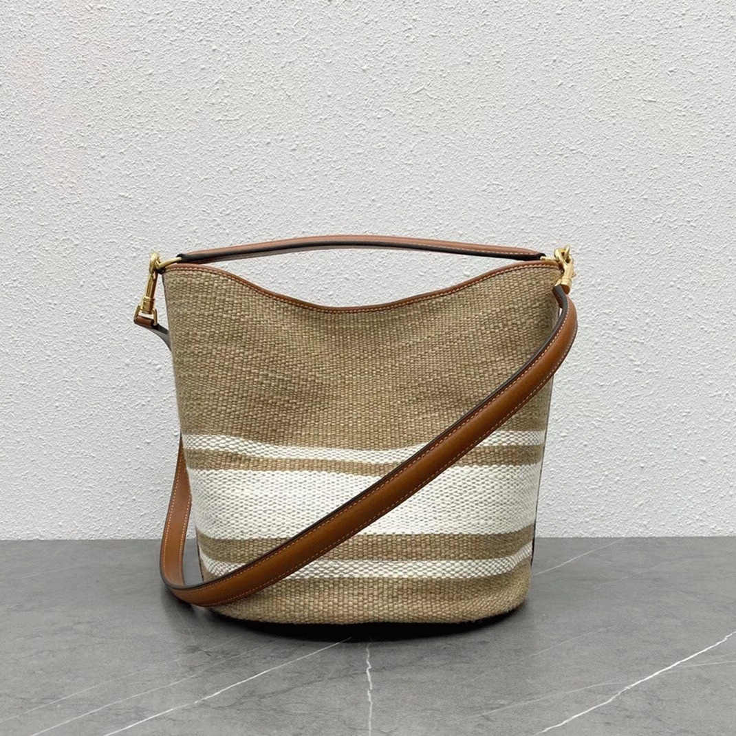 Top Quality Fake Ce1i*e Bucket 16 Bag In Textile with Ce1i*e Logo