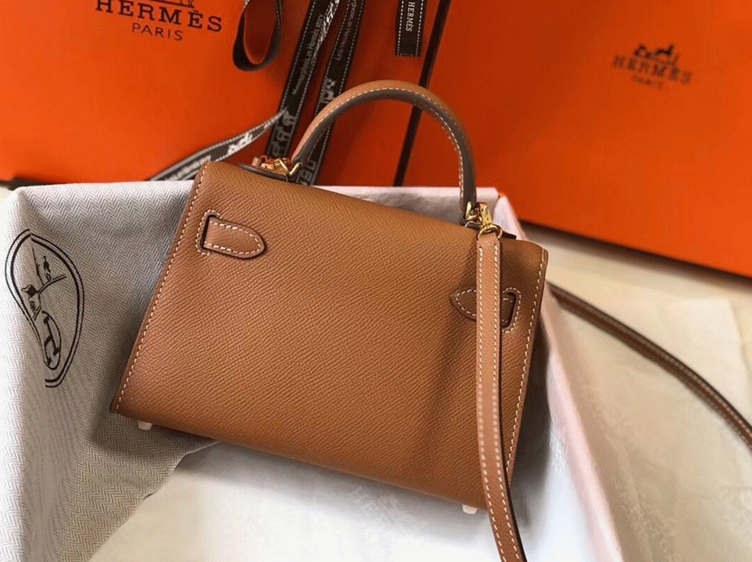 H**me5 Kelly Mini II Bag Replica in Gold