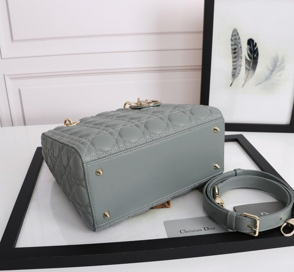 D10r Lady D10r Medium Bag Replica in Grey